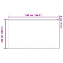 Lace Gardin med gardiner Blomstret Hvid 260 x 500 cm Polyester