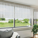 Lace Gardin med gardiner Blomstret Hvid 80 x 600 cm Polyester