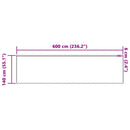 Lace Gardin med gardiner Blomstret Hvid 140 x 600 cm Polyester