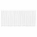 Lace Gardin med gardiner Blomstret Hvid 180 x 600 cm Polyester