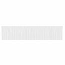 Lace Gardin med gardiner Blomstret Hvid 120 x 750 cm Polyester