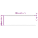 Lace Gardin med gardiner Blomstret Hvid 260 x 900 cm Polyester