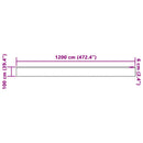 Lace Gardin med gardiner Blomstret Hvid 100 x 1200 cm Polyester