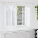 Voile Gardin 2 stk. Hvid 175 x 140 cm Polyester