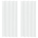 Voile Gardin 2 stk. Hvid 225 x 140 cm Polyester