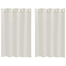 Voile Gardin 2 stk. Creme 140 x 140 cm Polyester