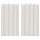 Voile Gardin 2 stk. Creme 175 x 140 cm Polyester