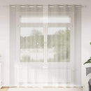 Voile Gardin 2 stk. Creme 225 x 140 cm Polyester