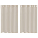 Voile Gardin 2 pcs Sandfarvet 140 x 140 cm Polyester