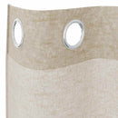 Voile Gardin 2 stk. Sandfarvet 260 x 140 cm Polyester