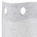 Voile Gardin 2 stk. Lysegrå 140 x 140 cm Polyester