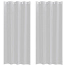 Voile Gardin 2 stk. Lysegrå 225 x 140 cm Polyester
