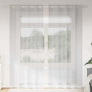 Voile Gardin 2 stk. Lysegrå 245 x 140 cm Polyester