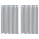 Voile Gardin 2 stk. Mørkegrå 140 x 140 cm Polyester