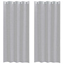 Voile Gardin 2 stk. Mørkegrå 225 x 140 cm Polyester