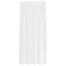Voile Gardin med gardiner 2 pcs Hvid 175 x 140 cm Polyester