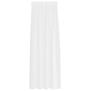 Voile Gardin med gardiner 2 pcs Hvid 225 x 140 cm Polyester