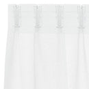 Voile Gardin med gardiner 2 pcs Hvid 260 x 140 cm Polyester