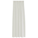 Voile Gardin med gardiner 2 pcs Creme 245 x 140 cm Polyester