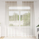 Voile Gardin 2 pcs Sandfarvet 245 x 140 cm Polyester