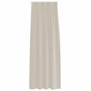 Voile Gardin 2 stk. Sandfarvet 260 x 140 cm Polyester
