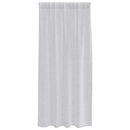 Voile Gardin med gardiner 2 pcs Lysegrå 175 x 140 cm Polyester