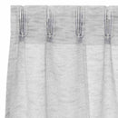 Voile Gardin med gardiner 2 pcs Lysegrå 225 x 140 cm Polyester