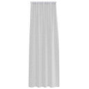 Voile Gardin med gardiner 2 pcs Lysegrå 225 x 140 cm Polyester