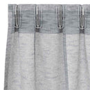 Voile Gardin med gardiner 2 pcs Mørkegrå 245 x 140 cm Polyester