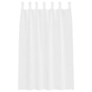 Voile Gardin med gardiner 2 pcs Hvid 175 x 140 cm Polyester