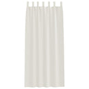 Voile Gardin med gardiner 2 pcs Creme 245 x 140 cm Polyester