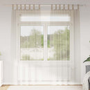 Voile Gardin 2 pcs Sandfarvet 245 x 140 cm Polyester