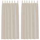 Voile Gardin 2 pcs Sandfarvet 245 x 140 cm Polyester