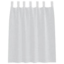 Voile Gardin med gardiner 2 pcs Lysegrå 140 x 140 cm Polyester