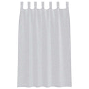 Voile Gardin med gardiner 2 pcs Lysegrå 175 x 140 cm Polyester