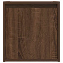 væghængte sengeborde 2 stk. 38x34x40 cm brun egetræsfarve