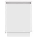 Sengeskab med LED-lys Hvid 38x34x50 cm