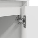 Sengeskab med LED-lys Hvid 38x34x50 cm