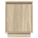 Sengeskab med LED-lys Sonoma Eg 38x34x50 cm
