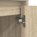 Sengeskab med LED-lys Sonoma Eg 38x34x50 cm