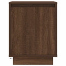 Sengeskab med LED-lys Brun Eg 38x34x50 cm