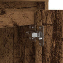 sengeskabe 2 stk. med LED-lys 38x34x50 cm gammelt træ-look