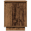 sengeskabe 2 stk. med LED-lys 38x34x50 cm gammelt træ-look