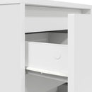 Sengeskab med LED-lys Hvid 38x34x50 cm
