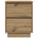 sengeskabe 2 stk. med LED-lys 38x34x50 cm kunsteg