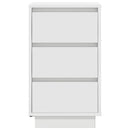 sengeskab med LED-lys 38x34x65 cm hvid