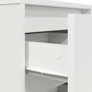 sengeskab med LED-lys 38x34x65 cm hvid