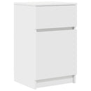 sengeborde 2 stk. 39x35x65 cm konstrueret træ hvid