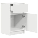 sengeborde 2 stk. 39x35x65 cm konstrueret træ hvid