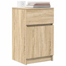 sengeborde 2 stk. 39x35x65 cm konstrueret træ sonoma-eg